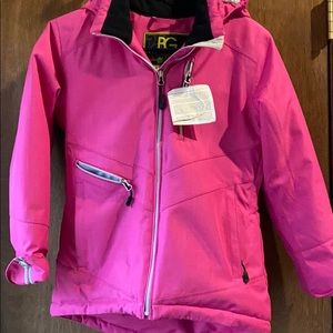 Boulder gear girls medium pink ski jacket EUC
